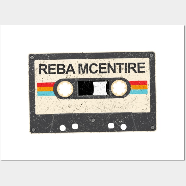 kurniamarga vintage cassette tape Reba McEntire Wall Art by kurniamarga.artisticcolorful